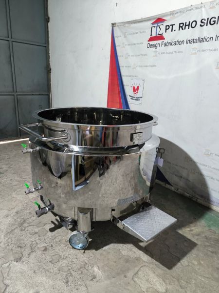 1200L Double Jacket Tank (SUS 304, Mirror Polished)